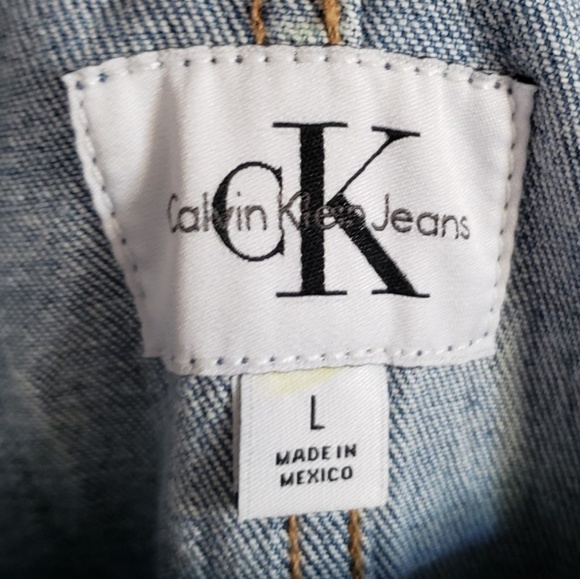 Calvin Klein Jeans Denim Overall Dress Pinafore - Picture 4 of 4